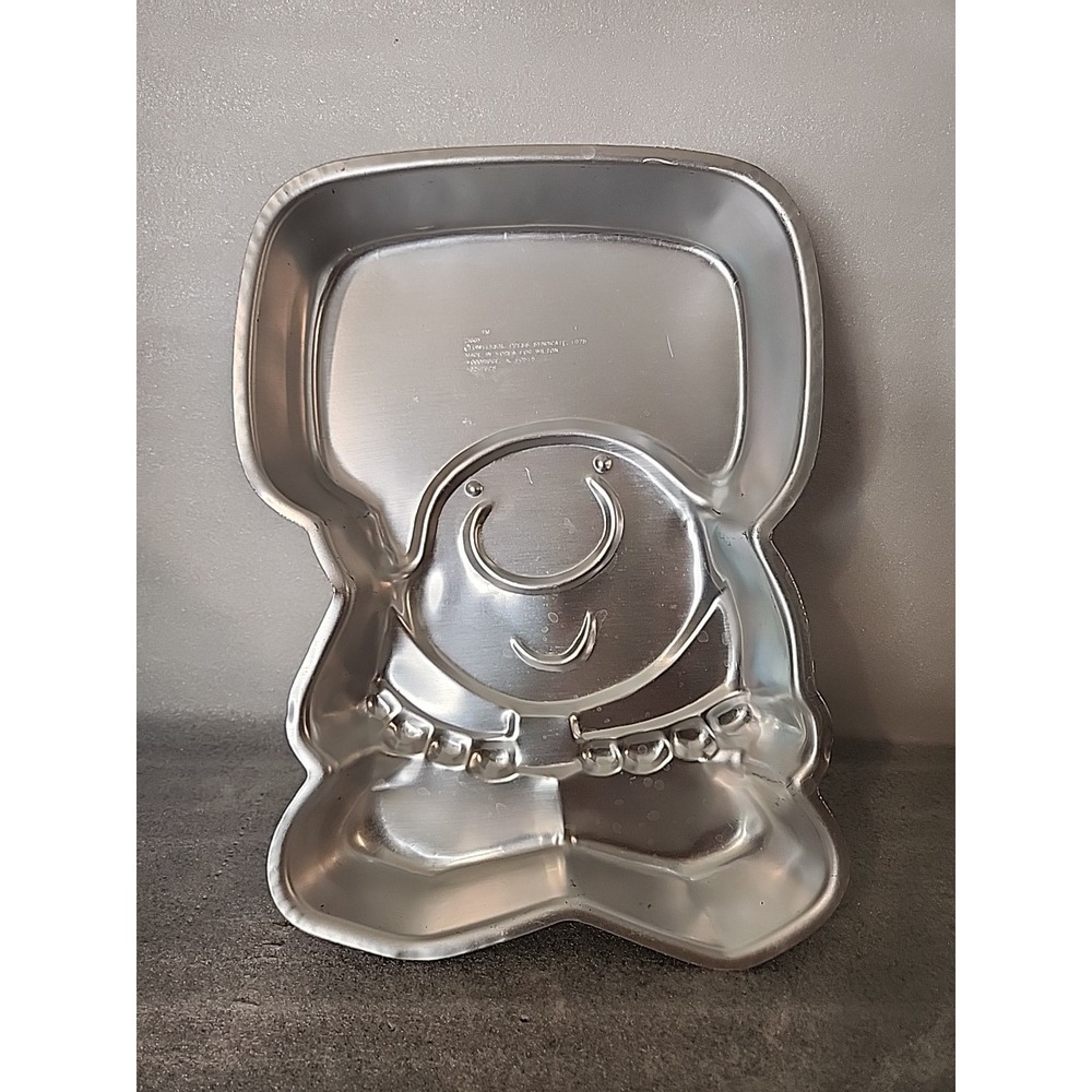 Vintage 1978 Wilton Ziggy Character Cake Pan Aluminum Mold 502-7628 Retro Silver
